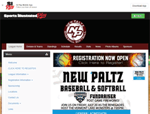 Tablet Screenshot of newpaltzbaseball.com